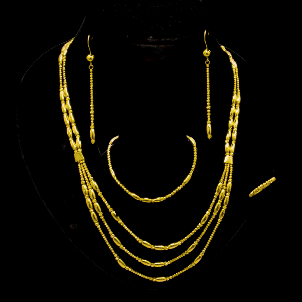 21K Gold Necklace Set